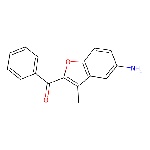(5-Amino-3-methylbenzofuran-2-yl)(phenyl)methanone structure