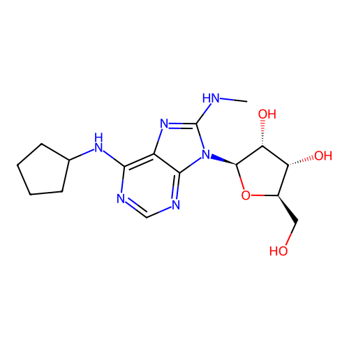 N-Cyclopentyl-8-(methylamino)adenosine structure