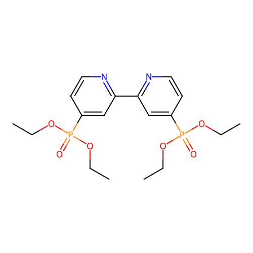 Tetraethyl (2,2'-Bipyridine)-4,4'-diylbis(phosphonate) structure
