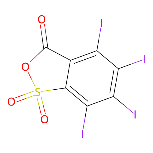 Tetraiodo-2-sulfobenzoic Anhydride structure