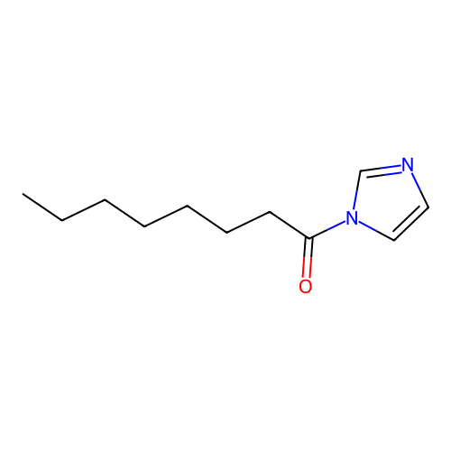 1H-Imidazole, 1-(1-oxooctyl)- structure
