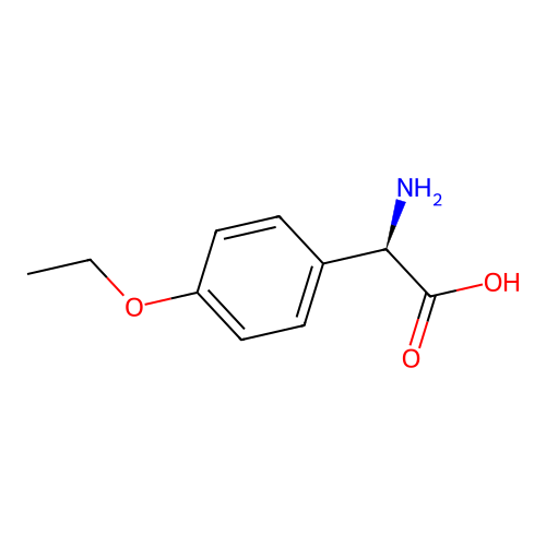 (2R)-Amino(4-ethoxyphenyl)acetic acid structure