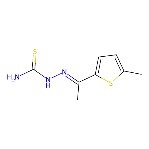 Hydrazinecarbothioamide, 2-(1-(5-methyl-2-thienyl)ethylidene)-, (E)- structure