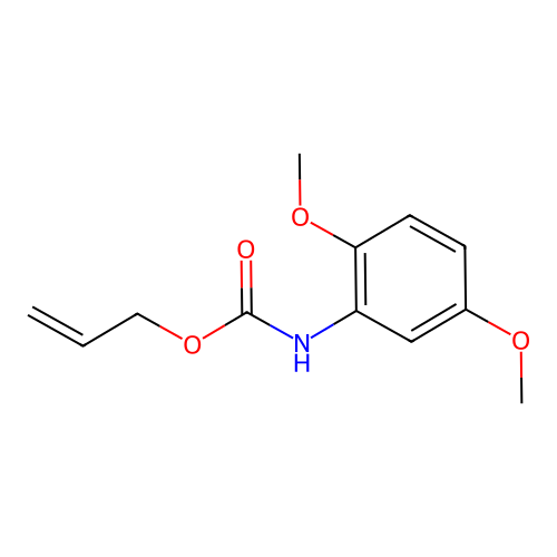 Carbamic acid, 2,5-dimethoxyphenyl-, allyl ester structure