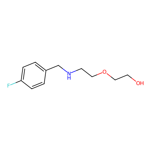 2-{2-[(4-Fluorobenzyl)amino]ethoxy}ethanol structure