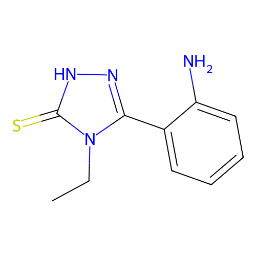 5-(2-Aminophenyl)-4-ethyl-2,4-dihydro-3H-1,2,4-triazole-3-thione structure