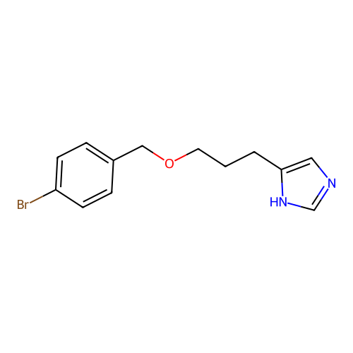 4-[3-(4-Bromobenzyloxy)propyl]-1H-imidazole structure