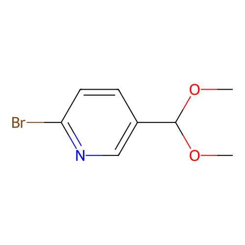 2-Bromo-5-(dimethoxymethyl)pyridine structure
