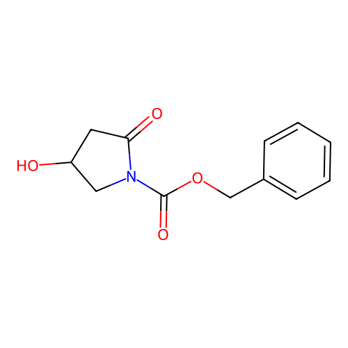 Benzyl 4-hydroxy-2-oxopyrrolidine-1-carboxylate structure