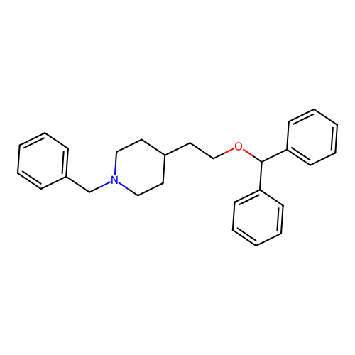 1-Benzyl-4-(2-(diphenylmethoxy)ethyl)piperidine structure