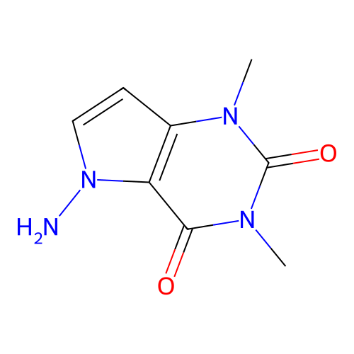5-Amino-1,3-dimethylpyrrolo[3,2-d]pyrimidine-2,4(1h,3h)-dione structure