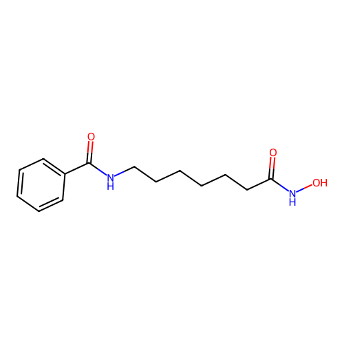N-(6-Hydroxycarbamoyl-hexyl)-benzamide structure