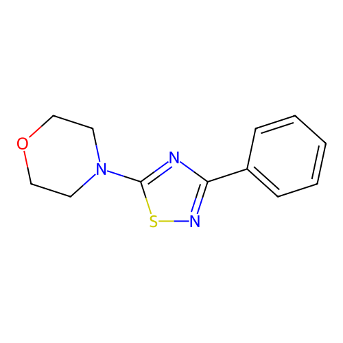 4-(3-Phenyl-1,2,4-thiadiazol-5-yl)morpholine structure