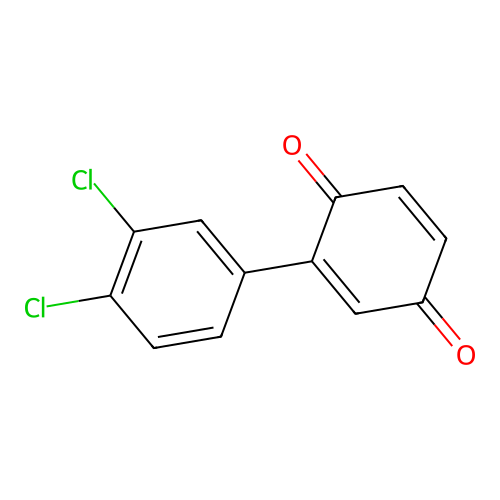 2-(3,4-Dichlorophenyl)cyclohexa-2,5-diene-1,4-dione structure