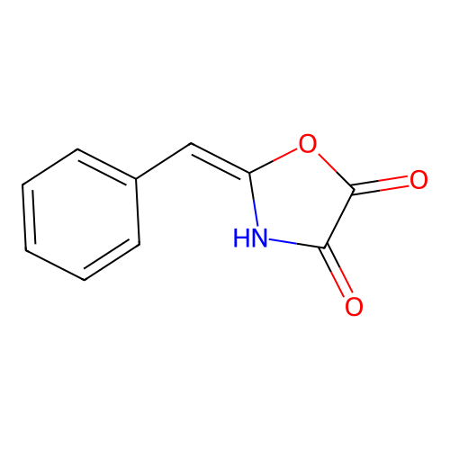 (2E)-2-benzylidene-1,3-oxazolidine-4,5-dione structure