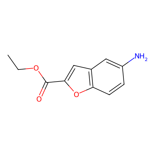 Ethyl 5-aminobenzofuran-2-carboxylate structure