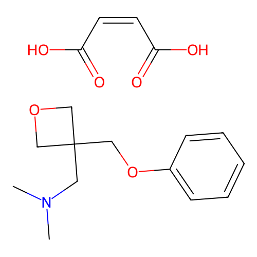 3-Oxetanemethylamine, N,N-dimethyl-3-(phenoxymethyl)-, maleate structure