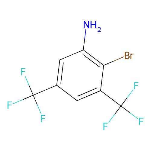 2-Bromo-3,5-bis(trifluoromethyl)aniline structure