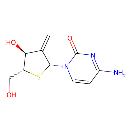 2'-Deoxy-2'-methylidene-4'-thiocytidine structure