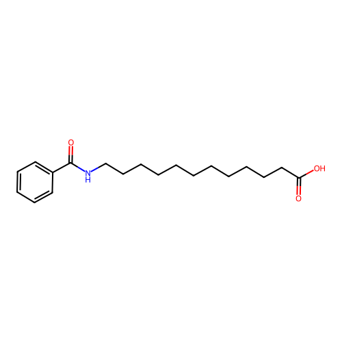 12-(Benzoylamino)dodecanoic acid structure