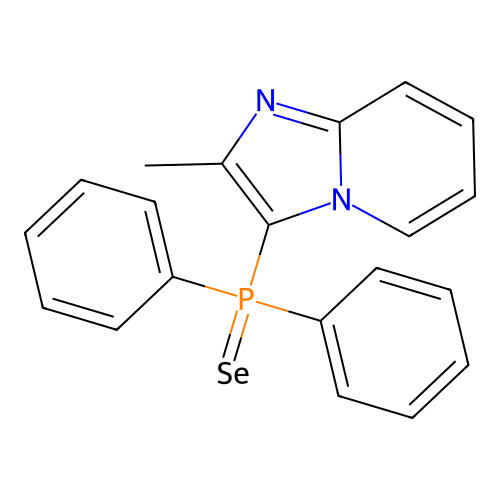 (2-Methylimidazo[1,2-a]pyridin-3-yl)-diphenyl-selanylidene-lambda5-phosphane structure