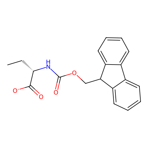 2-({[(9H-Fluoren-9-yl)methoxy](hydroxy)methylidene}amino)butanoate structure