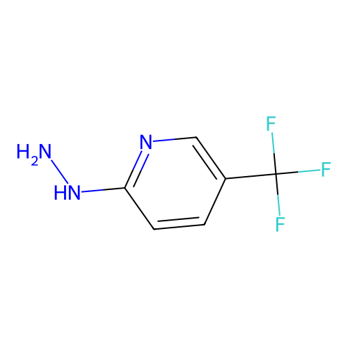 2-Hydrazinyl-5-(trifluoromethyl)pyridine structure