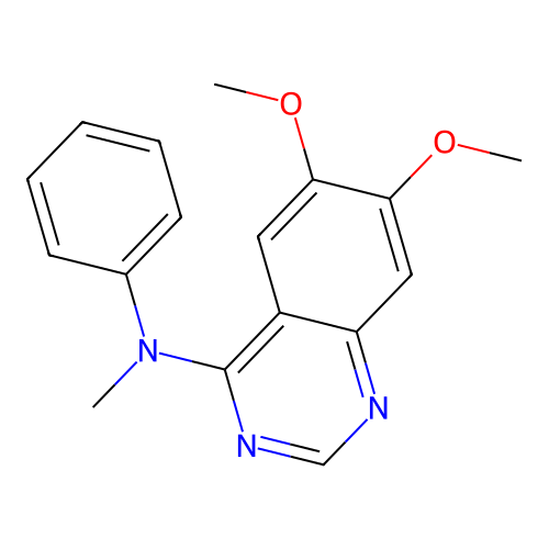 6,7-Dimethoxy-N-methyl-N-phenylquinazolin-4-amine structure