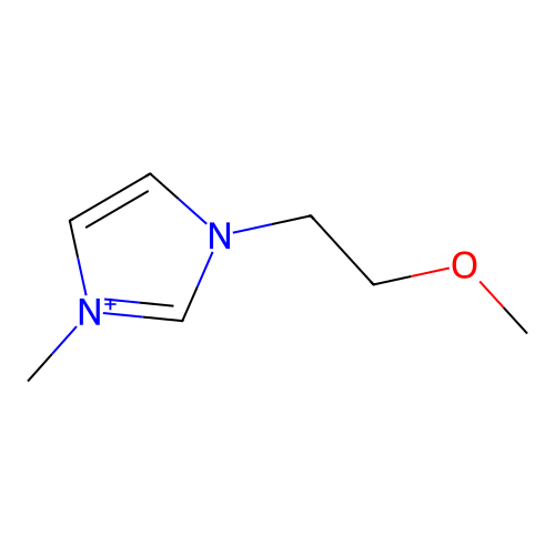 1-(2-Methoxyethyl)-3-methylimidazol-3-ium structure
