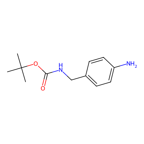 tert-butyl N-[(4-aminophenyl)methyl]carbamate structure