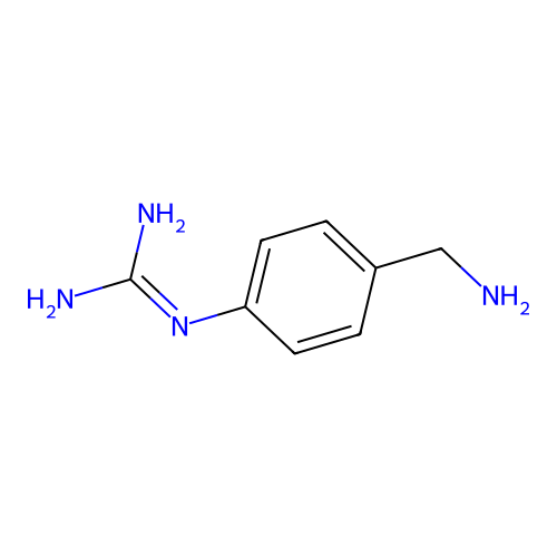 N-[4-(Aminomethyl)phenyl]guanidine structure