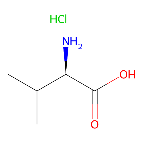 D-Valine, hydrochloride structure