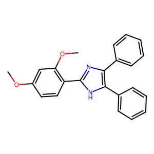 2-(2,4-dimethoxyphenyl)-4,5-diphenyl-1H-imidazole structure
