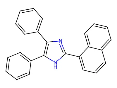 2-(naphthalen-1-yl)-4,5-diphenyl-1H-imidazole structure