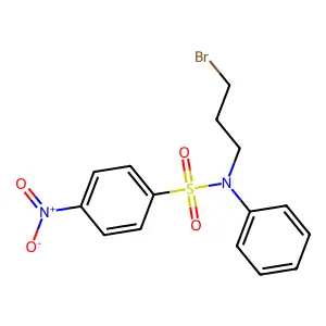 N-(3-Bromopropyl)-4-nitro-N-phenylbenzene-1-sulfonamide structure