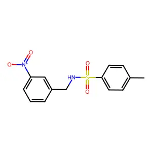 4-Methyl-N-[(3-nitrophenyl)methyl]benzenesulfonamide structure