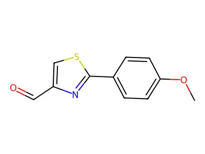 2-(4-Methoxyphenyl)-1,3-thiazole-4-carbaldehyde structure