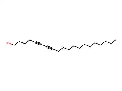 5,7-Eicosadiyn-1-ol structure