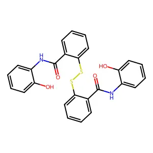 2,2'-Dithiobis(N-(2-hydroxyphenyl)benzamide structure