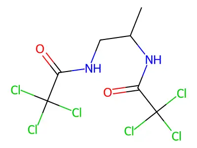 1,2-Bis(trichloroacetamido)propane structure