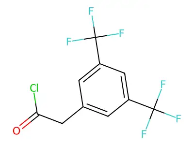 3,5-Bis(trifluoromethyl)phenylacetyl chloride structure