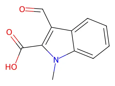 3-formyl-1-methyl-1H-indole-2-carboxylic acid structure