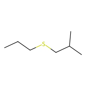 Isobutyl propyl sulfide structure