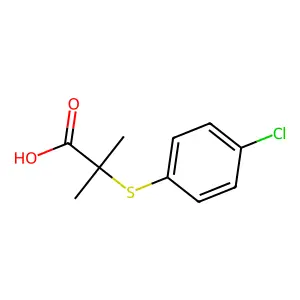2-((4-氯苯基)硫代)-2-甲基丙酸 structure