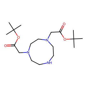 Di-tert-butyl 2,2'-(1,4,7-triazonane-1,4-diyl)diacetate structure