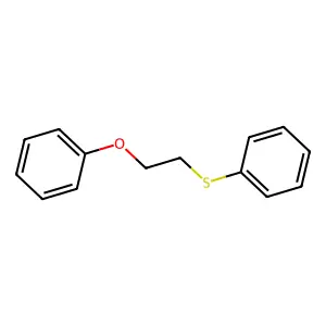 Benzene, ((2-phenoxyethyl)thio)- structure