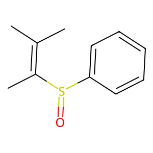 [(1,2-Dimethyl-1-propenyl)sulfinyl]benzene structure