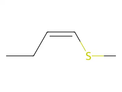 1-(Methylthio)-1-butene, (1Z)- structure