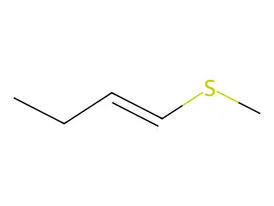 1-丁烯-1-基甲基硫醚 structure