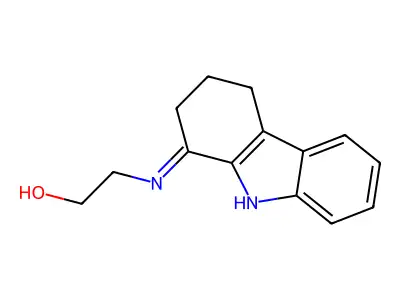 2-(2,3,4,9-tetrahydro-1H-carbazol-1-ylidenamino)-1-ethanol structure